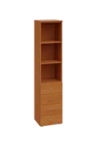 CN 5 - 44ZN skříň, 4-zásuvková/nika, 1800x400x400, olše jantar