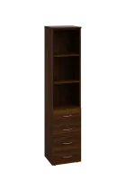 CN 5 - 44ZN skříň, 4-zásuvková/nika, 1800x400x400, ořech královský