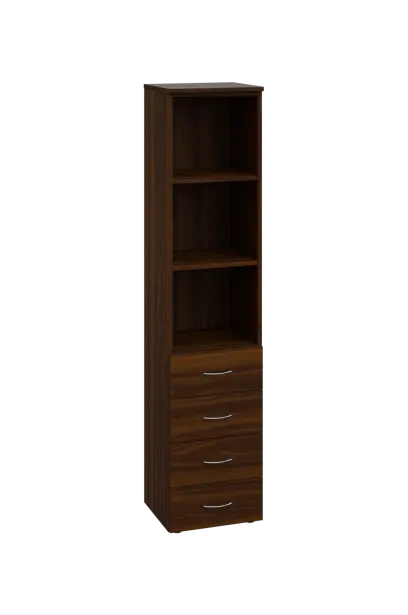 CN 5 - 44ZN skříň, 4-zásuvková/nika, 1800x400x400, ořech královský