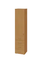 CN 5 - 44ZD skříň, 4-zásuvková/1-dveřová, levá, 1800x400x400, buk royal