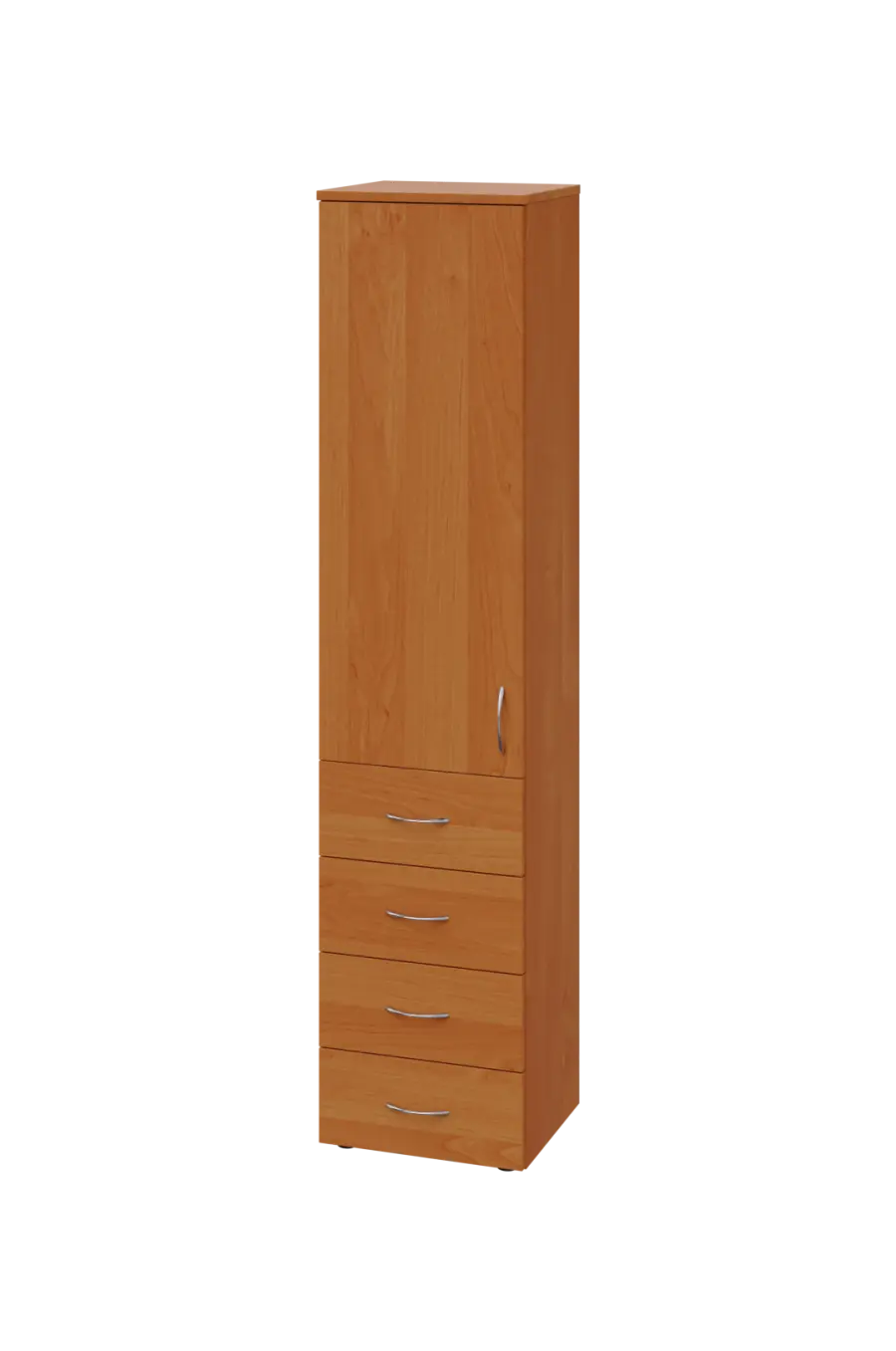 CN 5 - 44ZD skříň, 4-zásuvková/1-dveřová, levá, 1800x400x400, olše jantar
