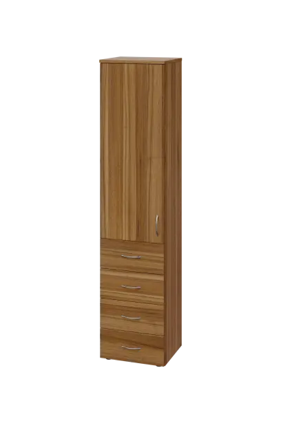 CN 5 - 44ZD skříň, 4-zásuvková/1-dveřová, levá, 1800x400x400, ořech světlý