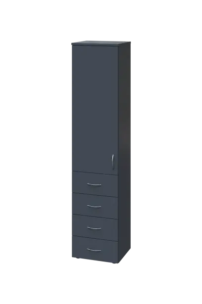 CN 5 - 44ZD skříň, 4-zásuvková/1-dveřová, levá, 1800x400x400, antracit