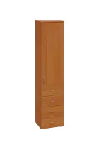 CN 5 - 44ZD skříň, 4-zásuvková/1-dveřová, pravá, 1800x400x400, olše jantar