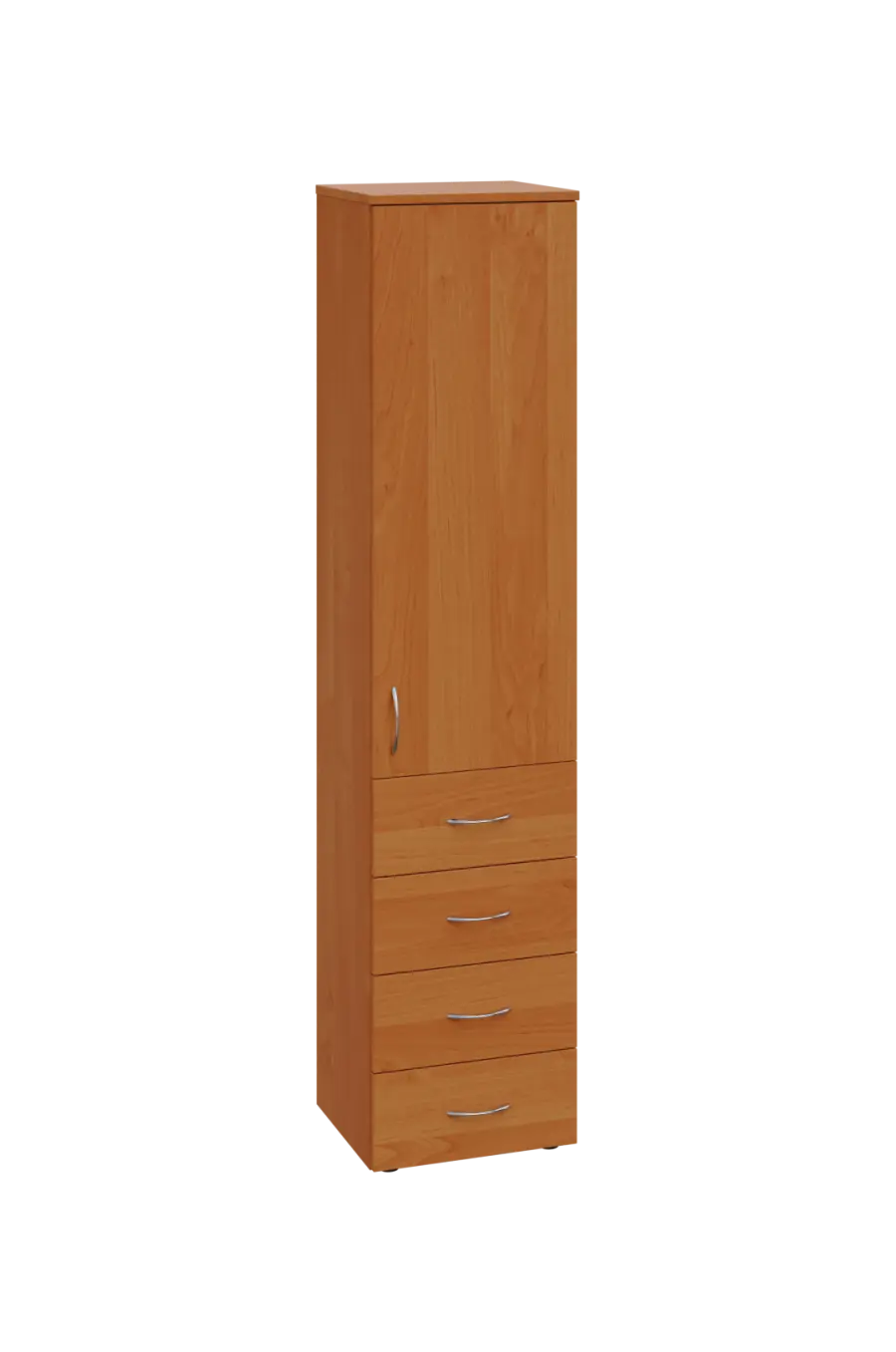 CN 5 - 44ZD skříň, 4-zásuvková/1-dveřová, pravá, 1800x400x400, olše jantar