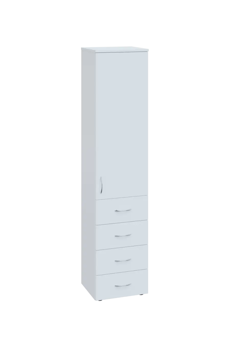 CN 5 - 44ZD skříň, 4-zásuvková/1-dveřová, pravá, 1800x400x400, bílá