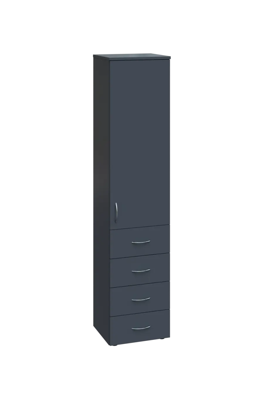 CN 5 - 44ZD skříň, 4-zásuvková/1-dveřová, pravá, 1800x400x400, antracit