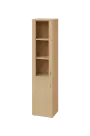 CN 5 - 4DS skříň, 2-dveřová/prosklená, levá, 1800x400x400, bříza světlá