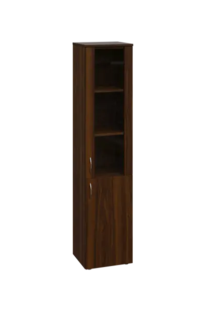 CN 5 - 4DS skříň, 2-dveřová/prosklená, pravá, 1800x400x400, ořech královský