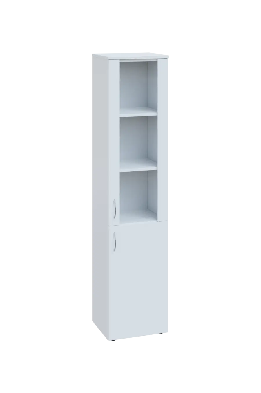 CN 5 - 4DS skříň, 2-dveřová/prosklená, pravá, 1800x400x400, bílá