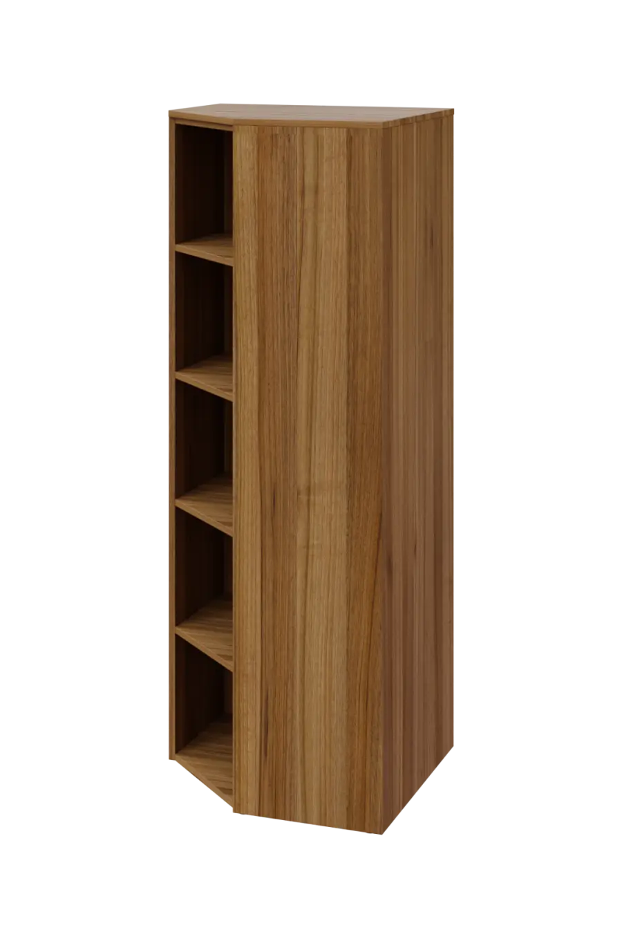 CV 5 - 7 skříň rohová, levá, 1800x700x700, ořech světlý