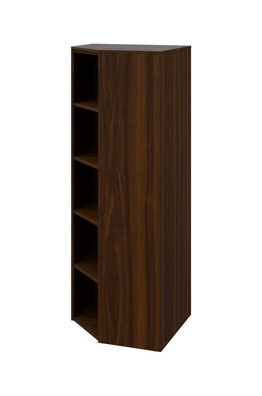 CV 5 - 7 skříň rohová, levá, 1800x700x700, ořech královský