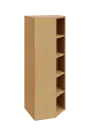 CV 5 - 7 skříň rohová, pravá, 1800x700x700, javor horský
