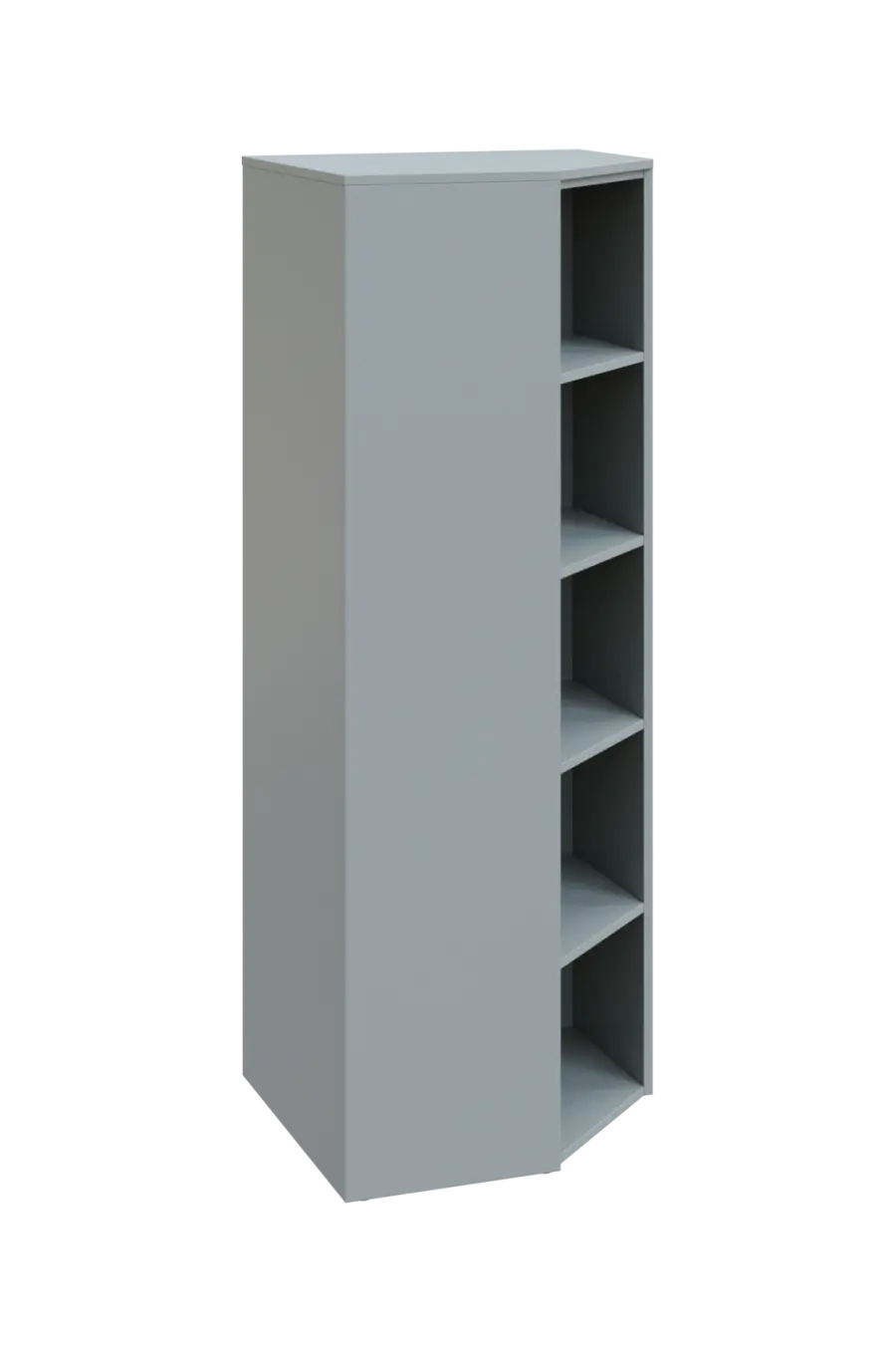 CV 5 - 7 skříň rohová, pravá, 1800x700x700, šedá