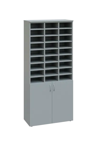 CRG - 5 skříň, 2-dveřová, 3x registrační vložka, 1800x800x400, šedá