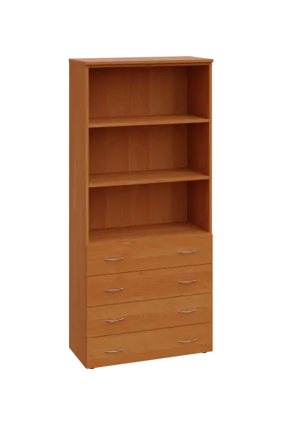 CN 5 - 84ZN skříň, 4-zásuvková/nika, 1800x800x400, olše jantar