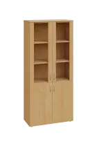 CN 5 - 8DS skříň, 4-dveřová/prosklená, 1800x800x400, javor horský