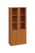 CN 5 - 8DS skříň, 4-dveřová/prosklená, 1800x800x400, olše jantar