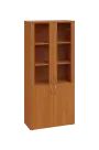 CN 5 - 8DS skříň, 4-dveřová/prosklená, 1800x800x400, olše jantar
