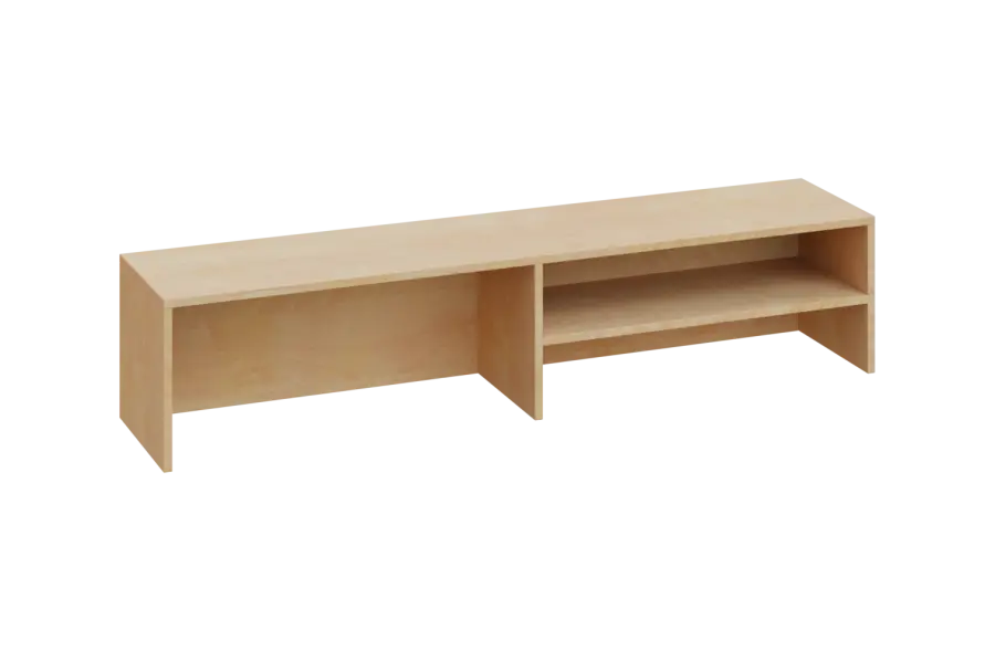 CNN 2 - 162 nástavba stolová, deska 25 mm, 342x1600x340, bříza světlá