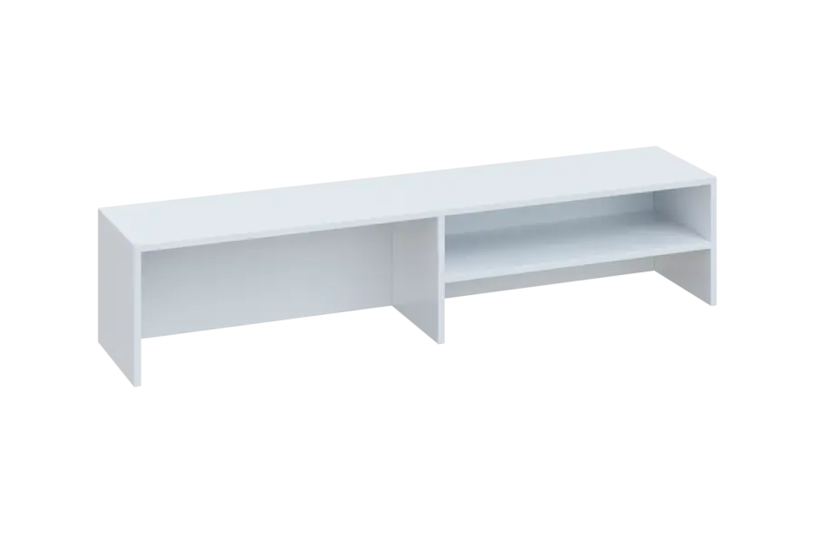 CNN 2 - 162 nástavba stolová, deska 25 mm, 342x1600x340, bílá