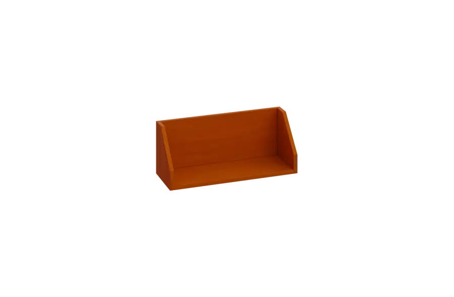 CPA 1 - 60 police na zeď, deska 18 mm, 240x600x240, třešeň šumavská