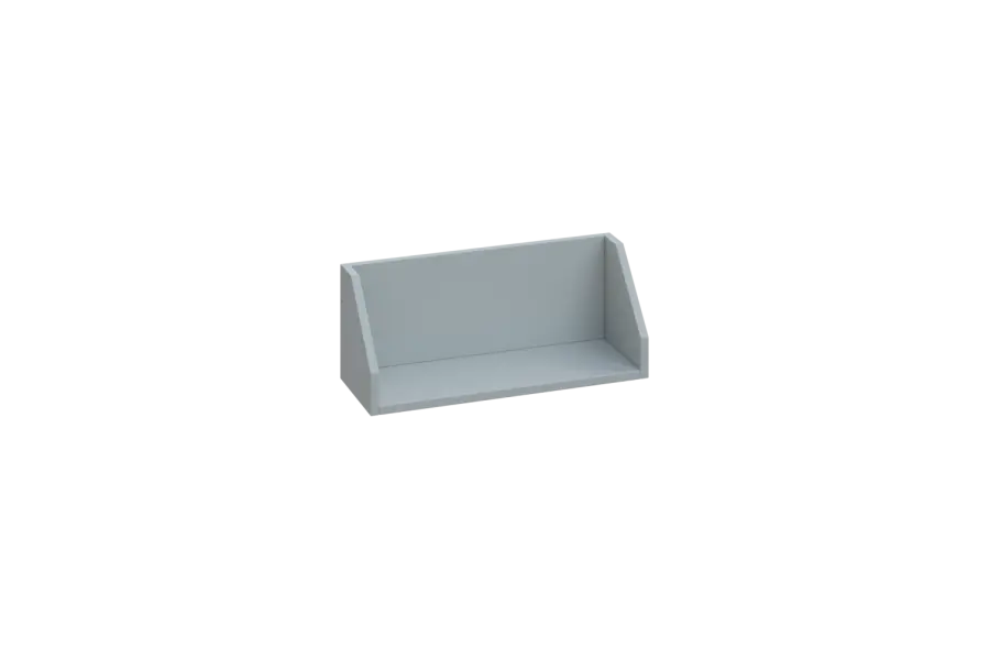 CPA 1 - 60 police na zeď, deska 18 mm, 240x600x240, šedá