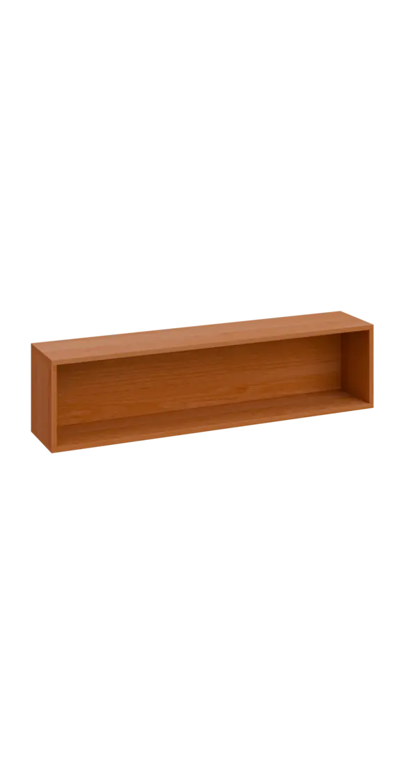 CPB - 120 police na zeď, deska 18 mm, 300x1200x240, olše jantar