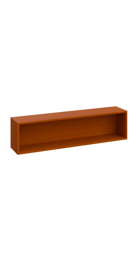 CPB - 120 police na zeď, deska 18 mm, 300x1200x240, třešeň šumavská