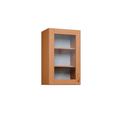 CH - 45S horní skříňka, 1-dveřová, prosklená, levá, 730x450x300, buk royal