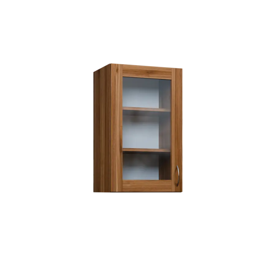 CH - 45S horní skříňka, 1-dveřová, prosklená, levá, 730x450x300, ořech světlý