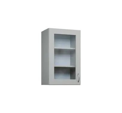 CH - 45S horní skříňka, 1-dveřová, prosklená, levá, 730x450x300, šedá