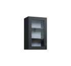 CH - 45S horní skříňka, 1-dveřová, prosklená, levá, 730x450x300, antracit