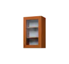 CH - 45S horní skříňka, 1-dveřová, prosklená, pravá, 730x450x300, olše jantar