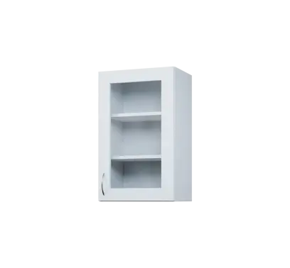 CH - 45S horní skříňka, 1-dveřová, prosklená, pravá, 730x450x300, bílá