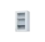 CH - 45S horní skříňka, 1-dveřová, prosklená, pravá, 730x450x300, bílá