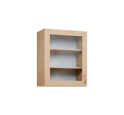 CH - 6S horní skříňka, 1-dveřová, prosklená, levá, 730x600x300, bříza světlá