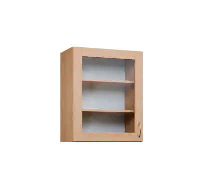 CH - 6S horní skříňka, 1-dveřová, prosklená, levá, 730x600x300, javor horský
