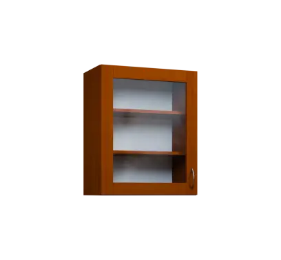 CH - 6S horní skříňka, 1-dveřová, prosklená, levá, 730x600x300, třešeň šumavská