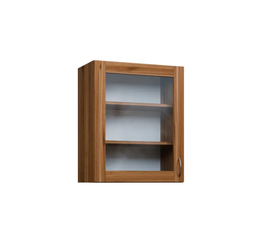 CH - 6S horní skříňka, 1-dveřová, prosklená, levá, 730x600x300, ořech světlý