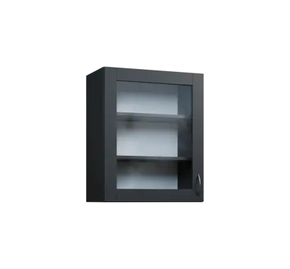 CH - 6S horní skříňka, 1-dveřová, prosklená, levá, 730x600x300, šedá CH - 6S horní skříňka, 1-dveřová, prosklená, levá, 730x600x300, šedá