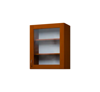 CH - 6S horní skříňka, 1-dveřová, prosklená, pravá, 730x600x300, třešeň šumavská CH - 6S horní skříňka, 1-dveřová, prosklená, pravá, 730x600x300, třešeň šumavská