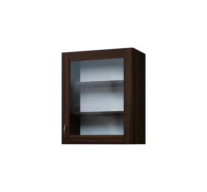 CH - 6S horní skříňka, 1-dveřová, prosklená, pravá, 730x600x300, ořech královský CH - 6S horní skříňka, 1-dveřová, prosklená, pravá, 730x600x300, ořech královský