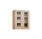 CH - 6S2 horní skříňka, 2-dveřová, prosklená, 730x600x300, bříza světlá