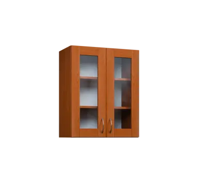 CH - 6S2 horní skříňka, 2-dveřová, prosklená, 730x600x300, olše jantar CH - 6S2 horní skříňka, 2-dveřová, prosklená, 730x600x300, olše jantar