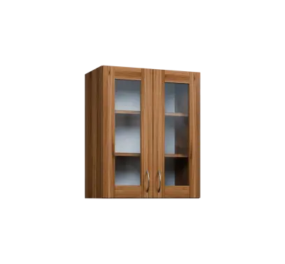 CH - 6S2 horní skříňka, 2-dveřová, prosklená, 730x600x300, ořech světlý CH - 6S2 horní skříňka, 2-dveřová, prosklená, 730x600x300, ořech světlý
