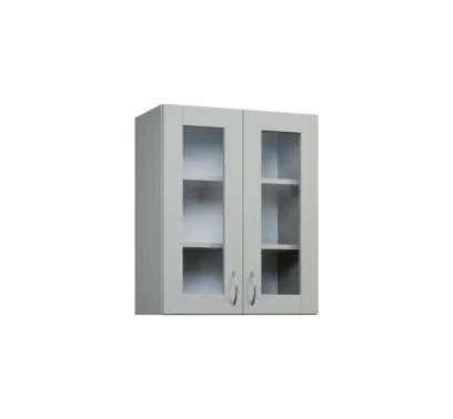 CH - 6S2 horní skříňka, 2-dveřová, prosklená, 730x600x300, šedá CH - 6S2 horní skříňka, 2-dveřová, prosklená, 730x600x300, šedá