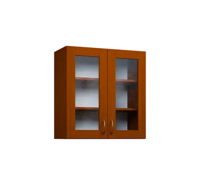 CH - 7S horní skříňka, 2-dveřová, prosklená, 730x700x300, třešeň šumavská CH - 7S horní skříňka, 2-dveřová, prosklená, 730x700x300, třešeň šumavská