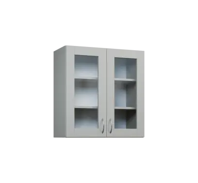 CH - 7S horní skříňka, 2-dveřová, prosklená, 730x700x300, šedá CH - 7S horní skříňka, 2-dveřová, prosklená, 730x700x300, šedá