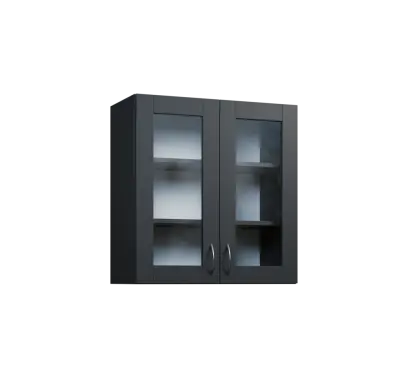 CH - 7S horní skříňka, 2-dveřová, prosklená, 730x700x300, antracit CH - 7S horní skříňka, 2-dveřová, prosklená, 730x700x300, antracit